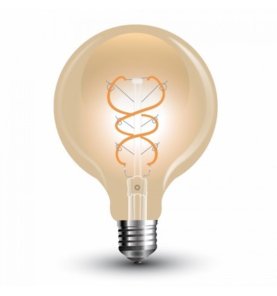 E27 5W LED Globe-Lampe - Ø12,5cm, Kohlefaden, extra warmweiß
