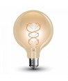 E27 5W LED Globe-Lampe - Ø12,5cm, Kohlefaden, extra warmweiß