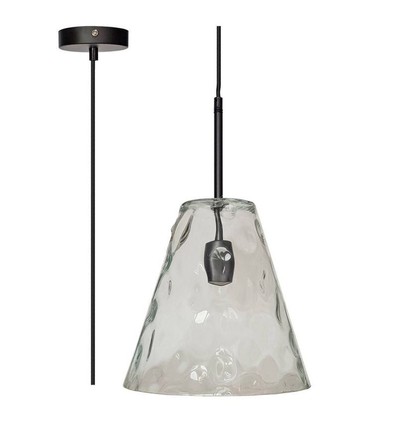 V-Tac moderne Pendelleuchte - Kegelförmiges Glas, Ø27 cm, E27