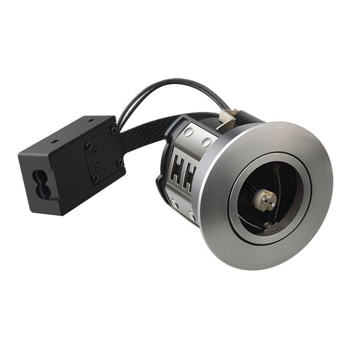 MR16 Einbaustrahler Inno88, 12V - Gebürstetes Alu, IP44, zugelassen für die Montage in Isolierung