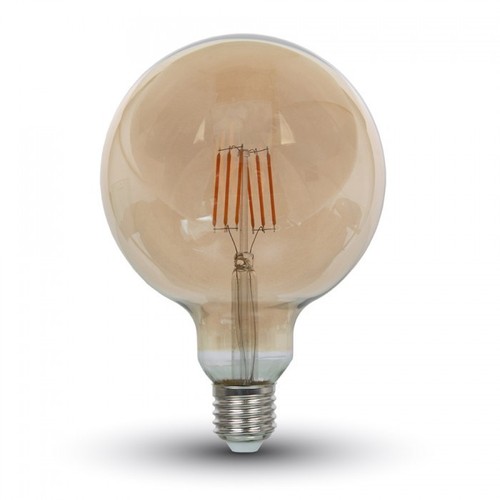 E27 6W LED Globe-Lampe - Kohlefaden-Optik, Ø12,5 cm, Extrawarmweiß, 2200K
