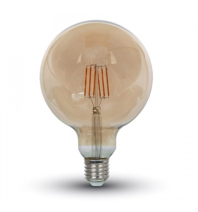 E27 6W LED Globe-Lampe - Kohlefaden-Optik, Ø12,5 cm, Extrawarmweiß, 2200K