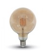 E27 6W LED Globe-Lampe - Kohlefaden-Optik, Ø12,5 cm, Extrawarmweiß, 2200K
