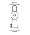 V-Tac verstellbare Halterung für Straßenlampen - Ø48mm / Ø62mm