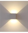 5W LED Wandleuchte - IP65 Außenbereich, quadratisch, grau, verstellbarer Abstrahlwinkel, inkl. Leuchtmittel
