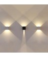 5W LED Wandleuchte - IP65 Außenbereich, quadratisch, grau, verstellbarer Abstrahlwinkel, inkl. Leuchtmittel