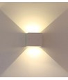 5W LED Wandleuchte - IP65 Außenbereich, weiß, quadratisch, verstellbarer Abstrahlwinkel, inkl. Leuchtmittel