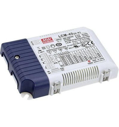 Meanwell 40W / 350-1050mA dimmbarer LCM-40DA LED Driver - DALI Interface + Push Dim, passend für unsere 29W LED Panele