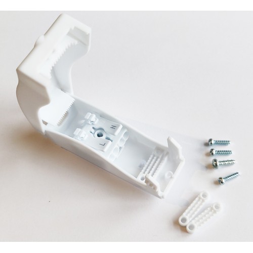 Weiße Anschlussdose mit Quick-Connector - IP20 Innenbereich, 2-polig, Zugentlastung