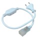Stecker für 8x16 Neon Flex LED - Inkl. Endkappe, IP67, 230V