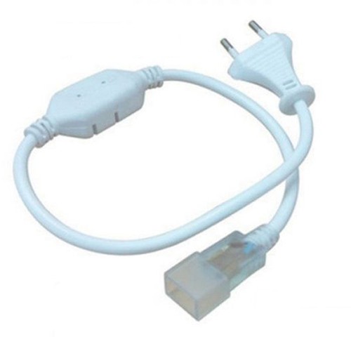 Stecker für 8x16 Neon Flex LED - Inkl. Endkappe, IP67, 230V