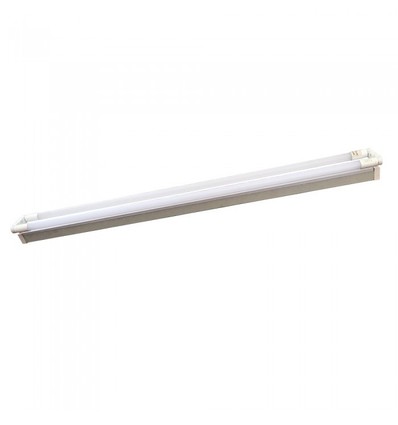 V-Tac 150 cm Doppel-LED-Grundleuchte - Inkl. 2 Stk. 22W LED-Röhren, IP20