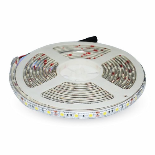 5m 4,2W/m spritzwassergeschützter LED-Streifen - 12V DC, IP65, 60 LEDs pro Meter