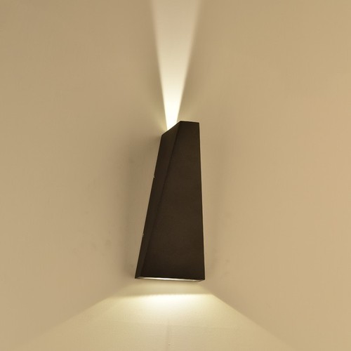 6W LED-Wandleuchte - IP65 Außenbereich, Schwarz, inkl. Leuchtmittel