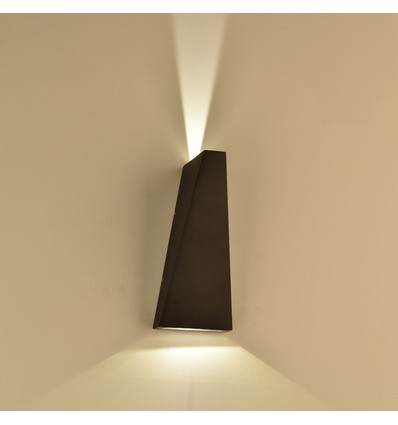 6W LED-Wandleuchte - IP65 Außenbereich, Schwarz, inkl. Leuchtmittel