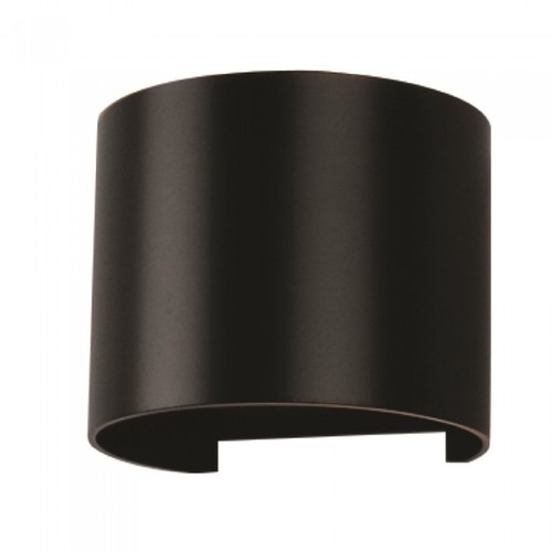 5W LED Wandleuchte - IP65 Außenbereich, rund, schwarz, verstellbarer Abstrahlwinkel, inkl. Leuchtmittel