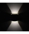 5W LED Wandleuchte - IP65 Außenbereich, rund, schwarz, verstellbarer Abstrahlwinkel, inkl. Leuchtmittel