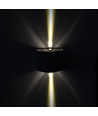 5W LED Wandleuchte - IP65 Außenbereich, rund, schwarz, verstellbarer Abstrahlwinkel, inkl. Leuchtmittel