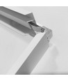 Rahmen für 120x60 LED-Panel - Schnelle schraubenlose Montage, weißer Rand