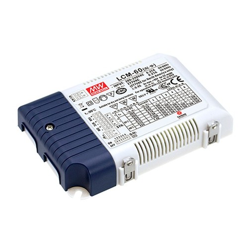 Meanwell 60W / 350-1400mA 0-10V dimmbarer LCM-60 Treiber für LED-Panel - Passend für unsere 45W LED-Panels
