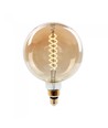 E27 8W dimmbare LED Riesen-Globebirne - Ø20 cm, Kohlefaden-Optik, extra warmweiß, 2000K