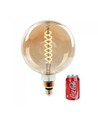 E27 8W dimmbare LED Riesen-Globebirne - Ø20 cm, Kohlefaden-Optik, extra warmweiß, 2000K