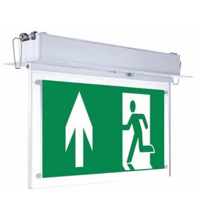 V-Tac Deckenmontiertes/Eingebautes LED-Exit-Schild - 2W, Samsung LED-Chip