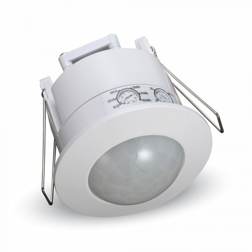 V-Tac Einbau-Bewegungsmelder - LED-kompatibel, weiß, PIR-Infrarot, IP20 für Innenbereiche