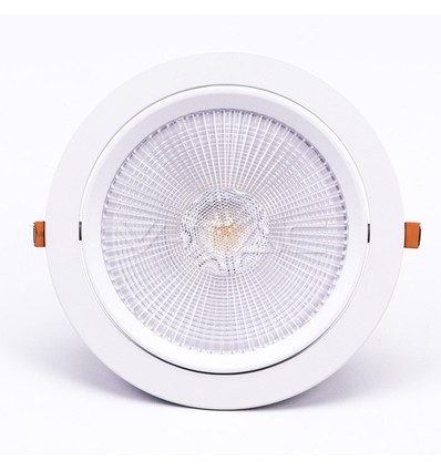 30W Ø22,5cm LED Spotlight - Ausschnitt: Ø19,5 cm, Maße: Ø22,5 cm, 3 cm hoch, Samsung LED Chip