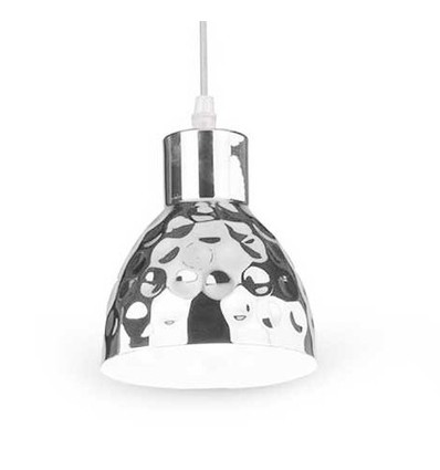 V-Tac Kupfer Pendelleuchte - Chromfarbe, Ø15 cm, E27