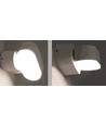6W LED Wandleuchte Weiß - IP65 Außenbereich, Oval, 350 Grad drehbar, inkl. Leuchtmittel