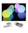 V-Tac RGB LED Kugel - Wiederaufladbar, mit Fernbedienung, Ø40 cm