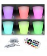 V-Tac RGB LED Blumentopf-Verstecker - Wiederaufladbar, mit Fernbedienung, 28x28x29 cm