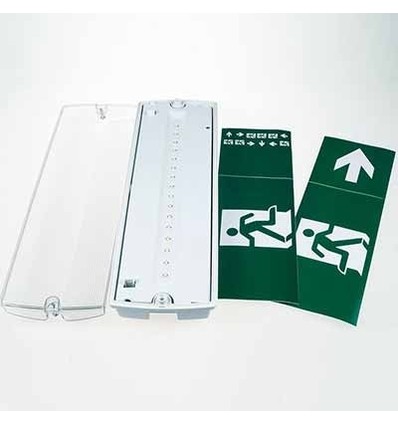 V-Tac 3W LED-Notbeleuchtung - Zur Wand-/Deckenmontage 140 Lumen, inkl. Batterie und Piktogrammen
