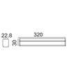 30cm 4W kompakte Armatur - Samsung LED-Chips