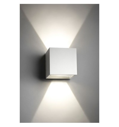 5W LED Wandleuchte - IP65 Außenbereich, weiß, quadratisch, verstellbarer Abstrahlwinkel, inkl. Leuchtmittel