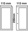E27 Wandleuchte - IP44 Außenbereich, weiß, ohne Leuchtmittel
