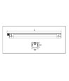 120cm 40W LED-Wannenleuchte, durchverdrahtet - IP65, Easy connect