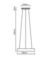 30W dimmbarer LED-Kronleuchter - Kaffeefarben, weiches Licht, warmweiß