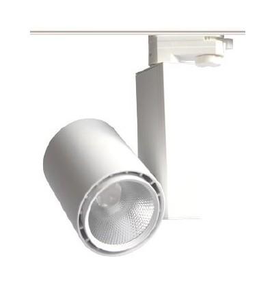 30W 1-Phasen Schienenstrahler - 60 Grad, 3000K, Citizen LED Chip, 1F2W