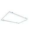Einbaurahmen für 120x60 LED-Panel – Geeignet für Troldtekt und Gips, weißer Rand