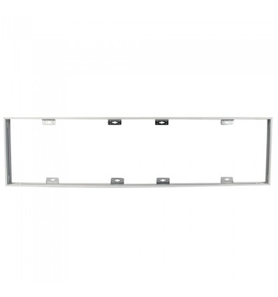 Rahmen für 120x30 LED-Panel - Schnelle Montage, ohne sichtbare Schrauben, weißer Rand