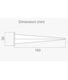 V-Tac Erdspieß für LED-Flutlichtstrahler - Durchmesser 6 cm, Höhe 26,5 cm