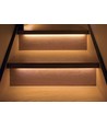70 cm 4W Treppen-Aluprofil mit LED-Streifen - 24V DC, IP65, mit Stecker