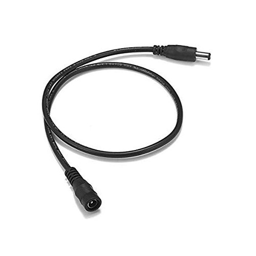 DC-Verlängerungskabel - 50 cm, für LED-Strips, 5V-48V, schwarz