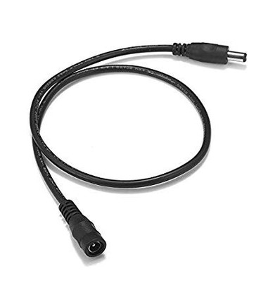 DC-Verlängerungskabel - 50 cm, für LED-Strips, 5V-48V, schwarz