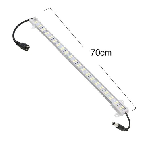 70 cm 4W Treppen-Aluprofil mit LED-Streifen - 24V DC, IP65, mit Stecker