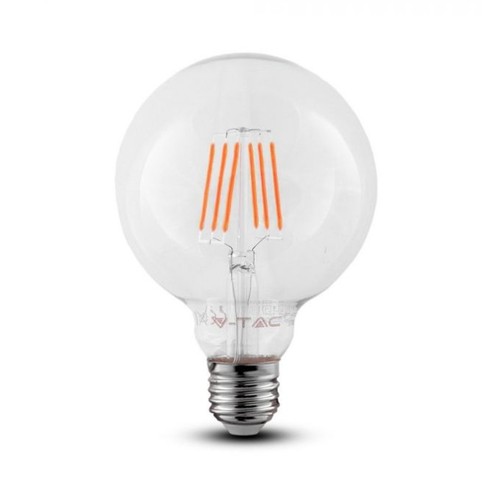 E27 6W LED Globe-Lampe - Ø12,5 cm, Samsung LED-Chip, Filament