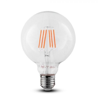 E27 6W LED Globe-Lampe - Ø12,5 cm, Samsung LED-Chip, Filament