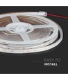 5m 4,2W/m spritzwassergeschützter LED-Streifen - 12V DC, IP65, 60 LEDs pro Meter